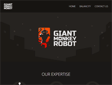 Tablet Screenshot of giantmonkeyrobot.com